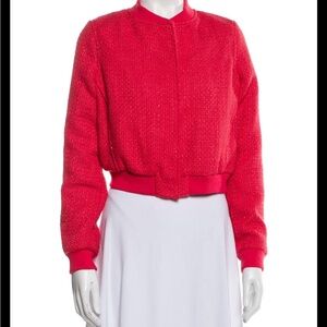 Jason Wu Vibrant Red Bomber Jacket
